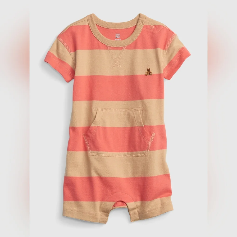 Baby GAP Rugby Stripe Shorty One-Piece‎ size 18-24 months